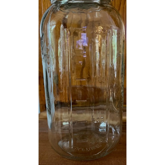 Vintage Ball Clear Half Gallon Glass Mason Jar with Twist on Lid - Picture 10 of 10